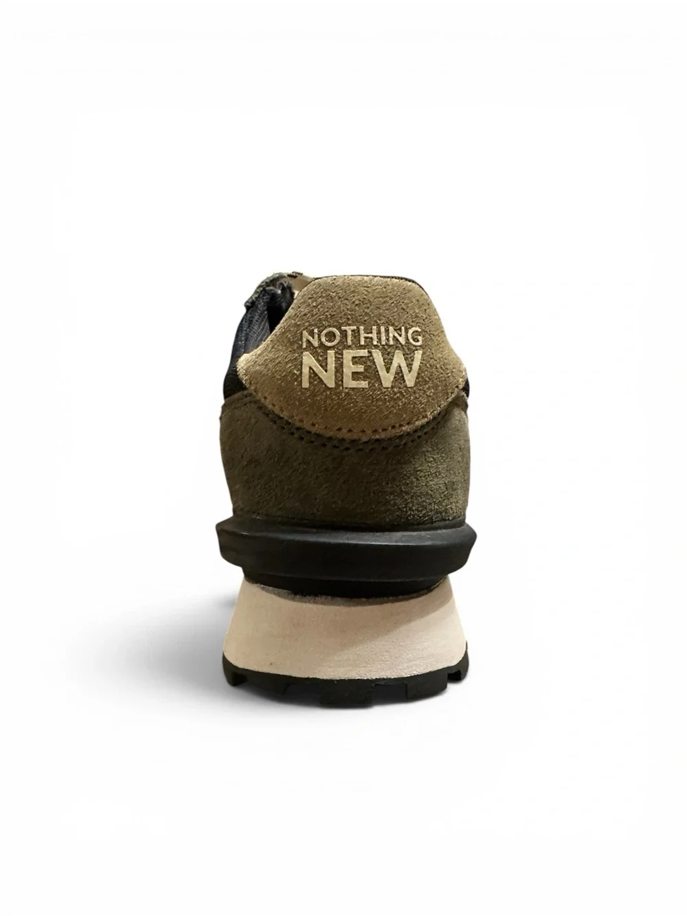 Nothing New Verge Suede & Mesh Sneaker in Olive/Navy (Unisex)
